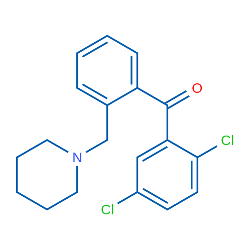 2,5-Dichloro-2'-piperidinomethyl benzophenone 1g