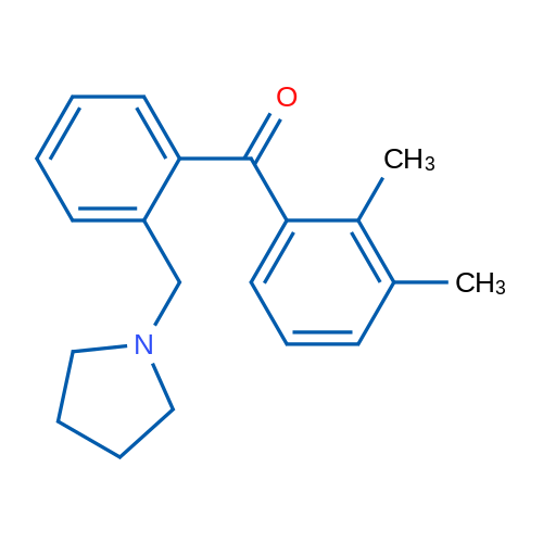 2,3-Dimethyl-2'-pyrrolidinomethyl benzophenone 1g