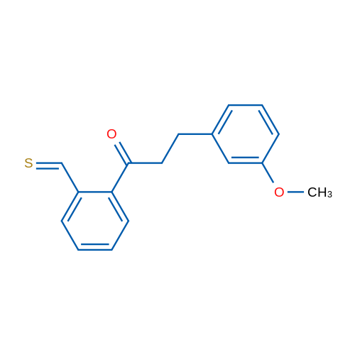 3-(3-Methoxyphenyl)-2'-thiomethylpropiophenone 1g