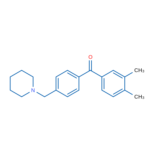 3,4-Dimethyl-4'-piperidinomethyl benzophenone 1g