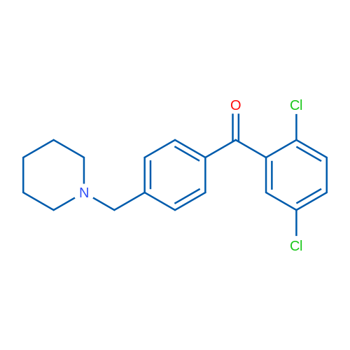 2,5-Dichloro-4'-piperidinomethyl benzophenone 1g