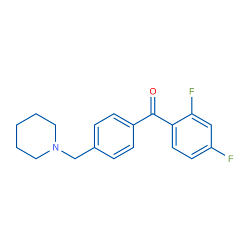 2,4-Difluoro-4'-piperidinomethyl benzophenone 1g