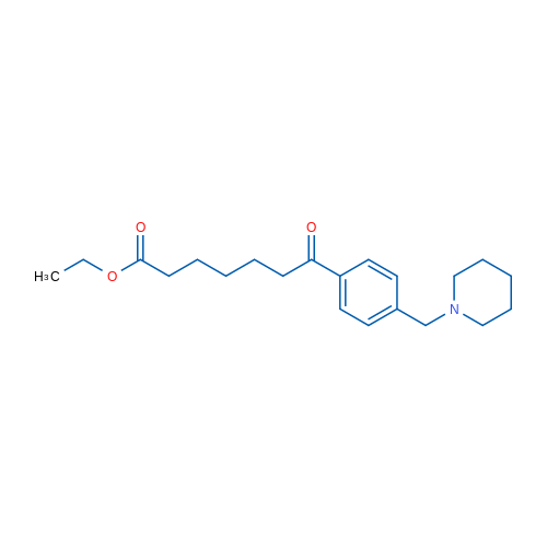 Ethyl 7-oxo-7-[4-(piperidinomethyl)phenyl]heptanoate 1g