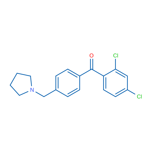 2,4-Dichloro-4'-pyrrolidinomethyl benzophenone 1g