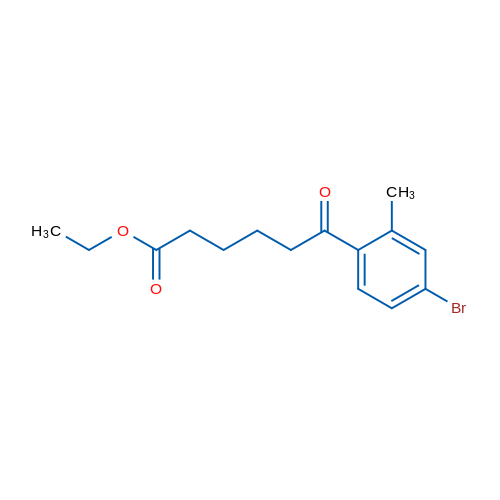 Ethyl 6-(4-bromo-2-methylphenyl)-6-oxohexanoate 1g