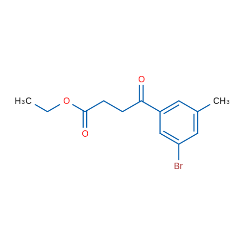 Ethyl 4-(3-bromo-5-methylphenyl)-4-oxobutyrate 1g
