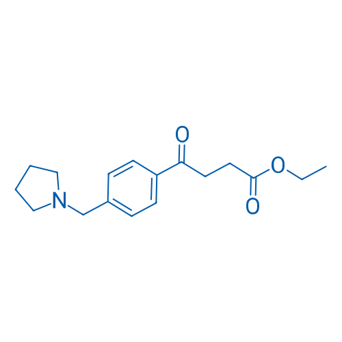 Ethyl 4-oxo-4-[(4-pyrrolidinomthyl)phenyl]butyrate 1g