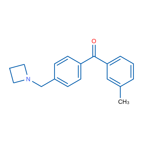 (4-(Azetidin-1-ylmethyl)phenyl)(m-tolyl)methanone 1g