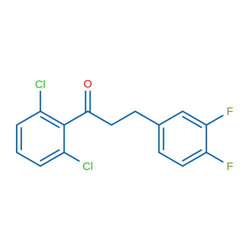 2',6'-Dichloro-3-(3,4-difluorophenyl)propiophenone 1g