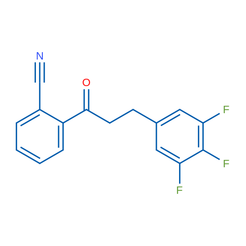 2'-Cyano-3-(3,4,5-trifluorophenyl)propiophenone 1g
