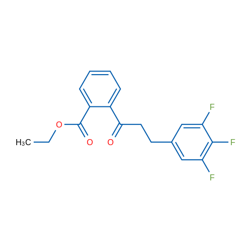 2'-Carboethoxy-3-(3,4,5-trifluorophenyl)propiophenone 1g
