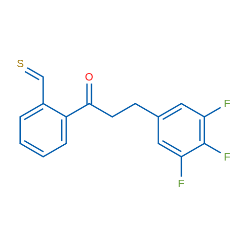 2'-Thiomethyl-3-(3,4,5-trifluorophenyl)propiophenone 1g
