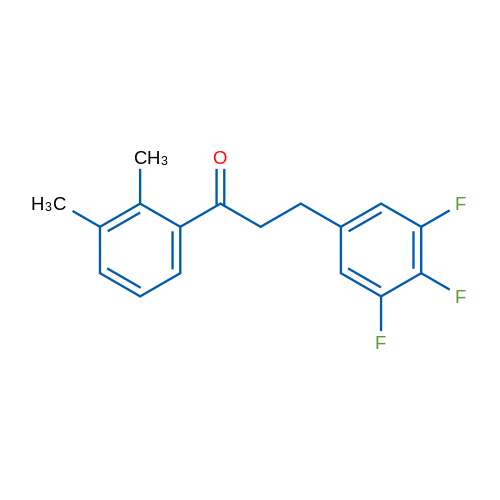 2',3'-Dimethyl-3-(3,4,5-trifluorophenyl)propiophenone 1g