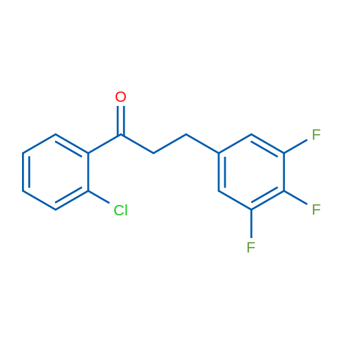 2'-Chloro-3-(3,4,5-trifluorophenyl)propiophenone 1g