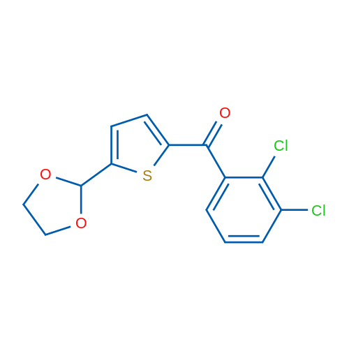 2-(2,3-Dichlorobenzoyl)-5-(1,3-dioxolan-2-yl)thiophene 1g