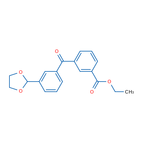 3-Carboethoxy-3'-(1,3-dioxolan-2-yl)benzophenone 1g