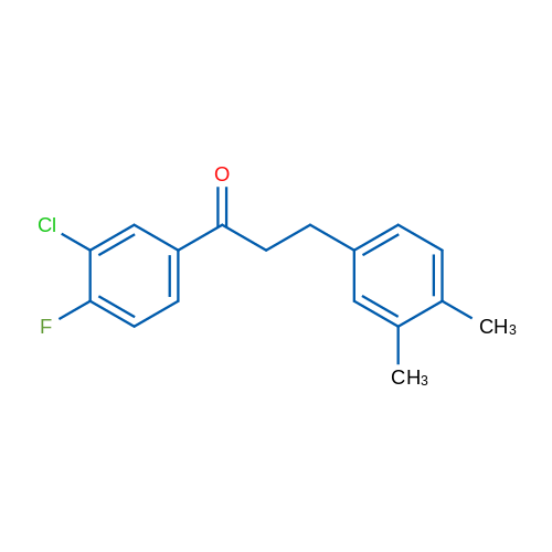 3'-Chloro-3-(3,4-dimethylphenyl)-4'-fluoropropiophenone 1g