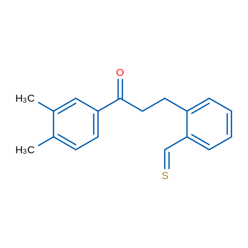 3',4'-Dimethyl-3-(2-thiomethylphenyl)propiophenone 1g