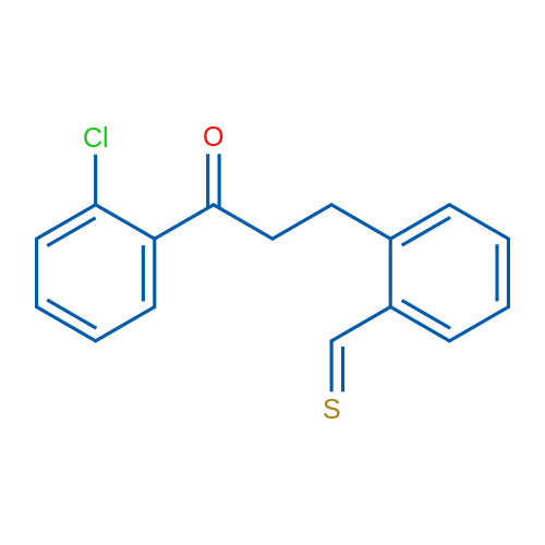 2'-Chloro-3-(2-thiomethylphenyl)propiophenone 1g