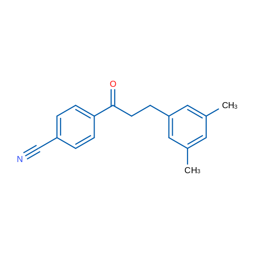 4'-Cyano-3-(3,5-dimethylphenyl)propiophenone 1g