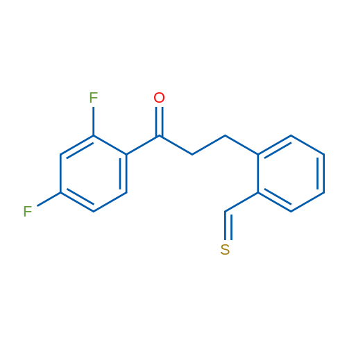 2',4'-Difluoro-3-(2-thiomethylphenyl)propiophenone 1g