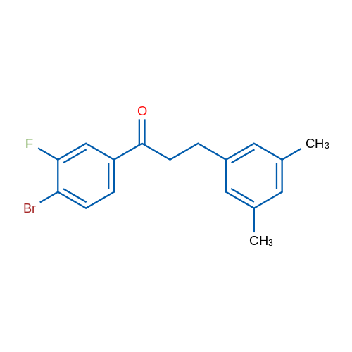 4'-Bromo-3-(3,5-dimethylphenyl)-3'-fluoropropiophenone 1g