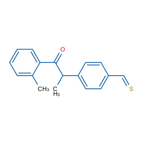 2'-Methyl-2-(4-thiomethylphenyl)propiophenone 1g