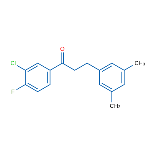 3'-Chloro-3-(3,5-dimethylphenyl)-4'-fluoropropiophenone 1g
