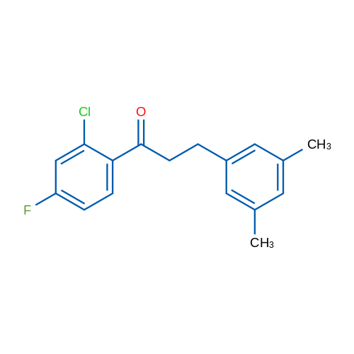 2'-Chloro-3-(3,5-dimethylphenyl)-4'-fluoropropiophenone 1g