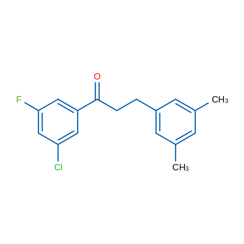 3'-Chloro-3-(3,5-dimethylphenyl)-5'-fluoropropiophenone 1g