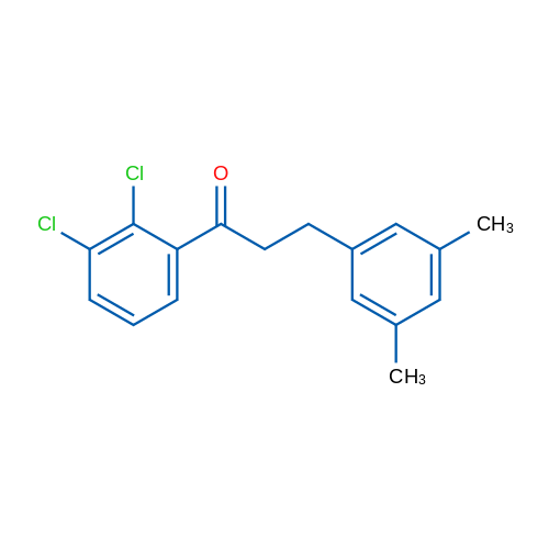 2',3'-Dichloro-3-(3,5-dimethylphenyl)propiophenone 1g