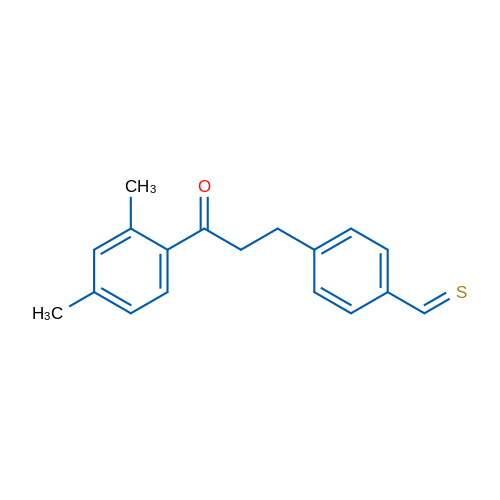 2',4'-Dimethyl-3-(4-thiomethylphenyl)propiophenone 1g