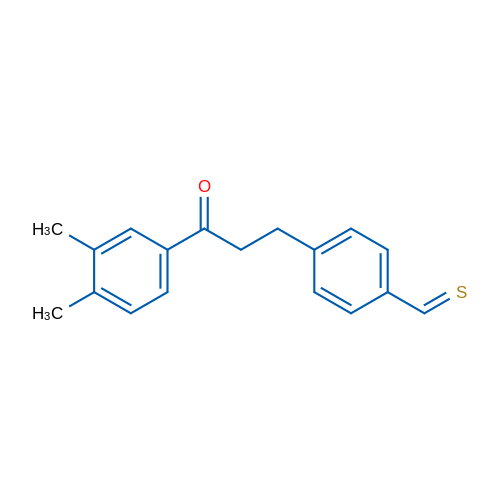 3',4'-Dimethyl-3-(4-thiomethylphenyl)propiophenone 1g
