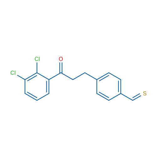 2',3'-Dichloro-3-(4-thiomethylphenyl)propiophenone 1g