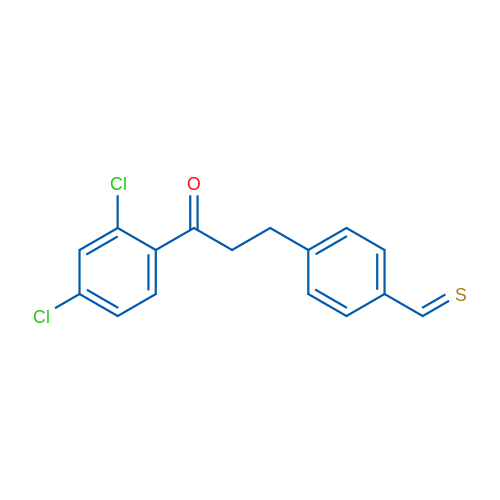 2',4'-Dichloro-3-(4-thiomethylphenyl)propiophenone 1g