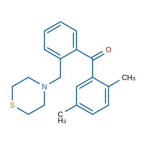 2,5-Dimethyl-2'-thiomorpholinomethyl benzophenone 1g