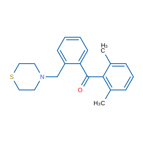 2,6-Dimethyl-2'-thiomorpholinomethyl benzophenone 1g
