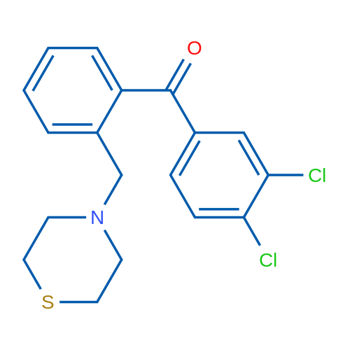 3,4-Dichloro-2'-thiomorpholinomethyl benzophenone 1g