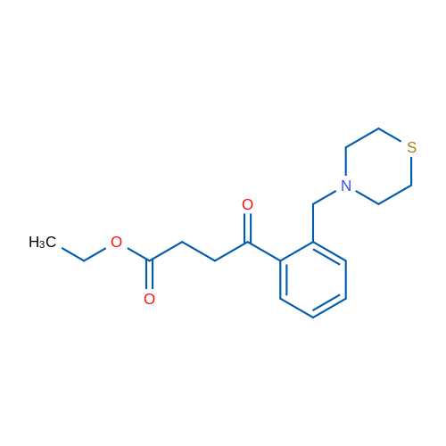Ethyl 4-oxo-4-[2-(thiomorpholinomethyl)phenyl]butyrate 1g
