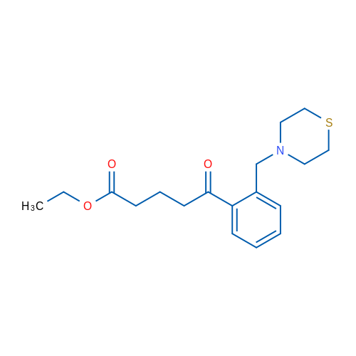 Ethyl 5-oxo-5-[2-(thiomorpholinomethyl)phenyl]valerate 1g