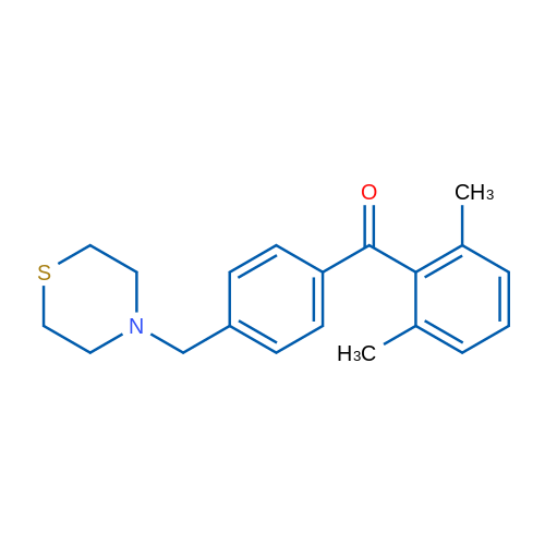 2,6-Dimethyl-4'-thiomorpholinomethyl benzophenone 1g