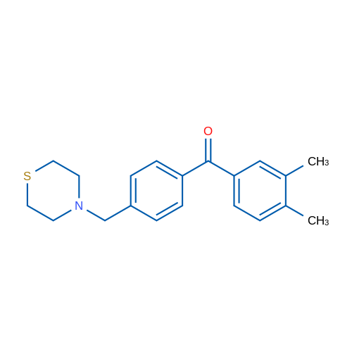 3,4-Dimethyl-4'-thiomorpholinomethyl benzophenone 1g