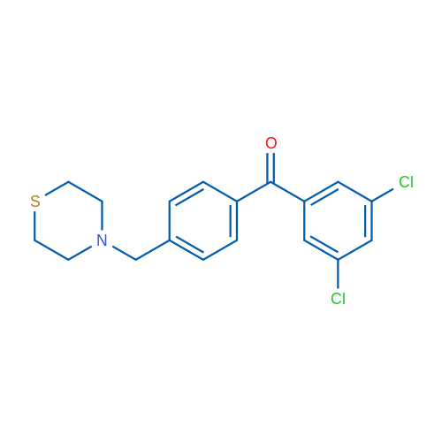 3,5-Dichloro-4'-thiomorpholinomethyl benzophenone 1g