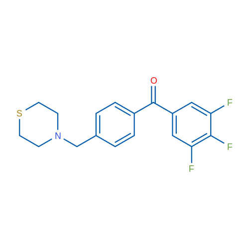 4'-Thiomorpholinomethyl-3,4,5-trifluorobenzophenone 1g
