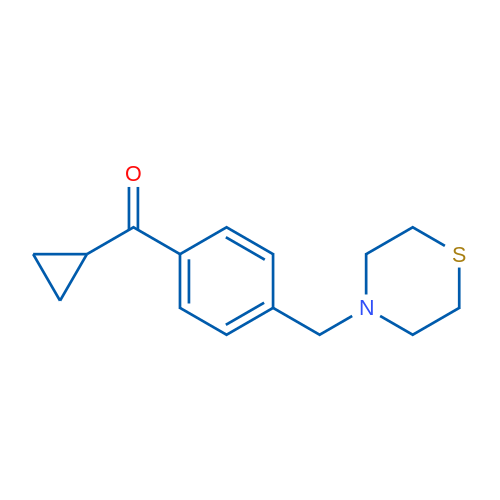 Cyclopropyl 4-(thiomorpholinomethyl)phenyl ketone 1g