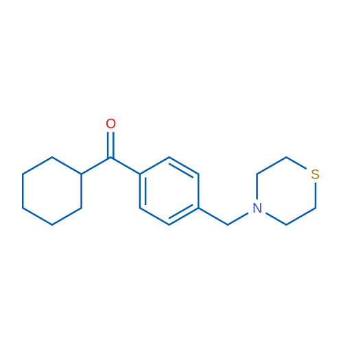 Cyclohexyl 4-(thiomorpholinomethyl)phenyl ketone 1g