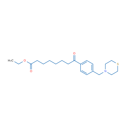 Ethyl 8-oxo-8-[4-(thiomorpholinomethyl)phenyl]octanoate 1g
