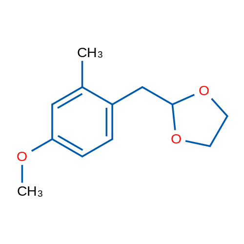 4-Methoxy-2-methyl(1,3-dioxolan-2-ylmethyl)benzene 1g