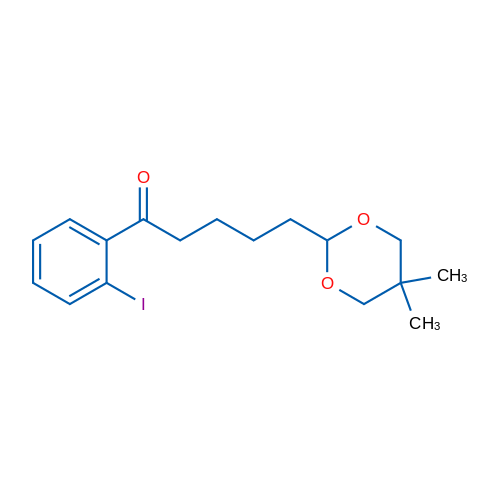 5-(5,5-Dimethyl-1,3-dioxan-2-yl)-2'-iodovalerophenone 1g
