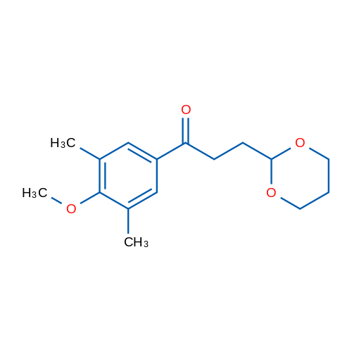 3',5'-Dimethyl-4'-methoxy-3-(1,3-dioxan-2-yl)propiophenone 1g